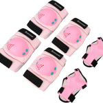 BOSONER Kids/Youth Knee Pads Elbow Pads Wrist Guards Set - Protective Gear for Roller Skates, Cycling, and Scooter Riding