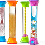 hand2mind sensory fidget tubes for kids, anxiety relief items, calm down corner supplies, classroom toys