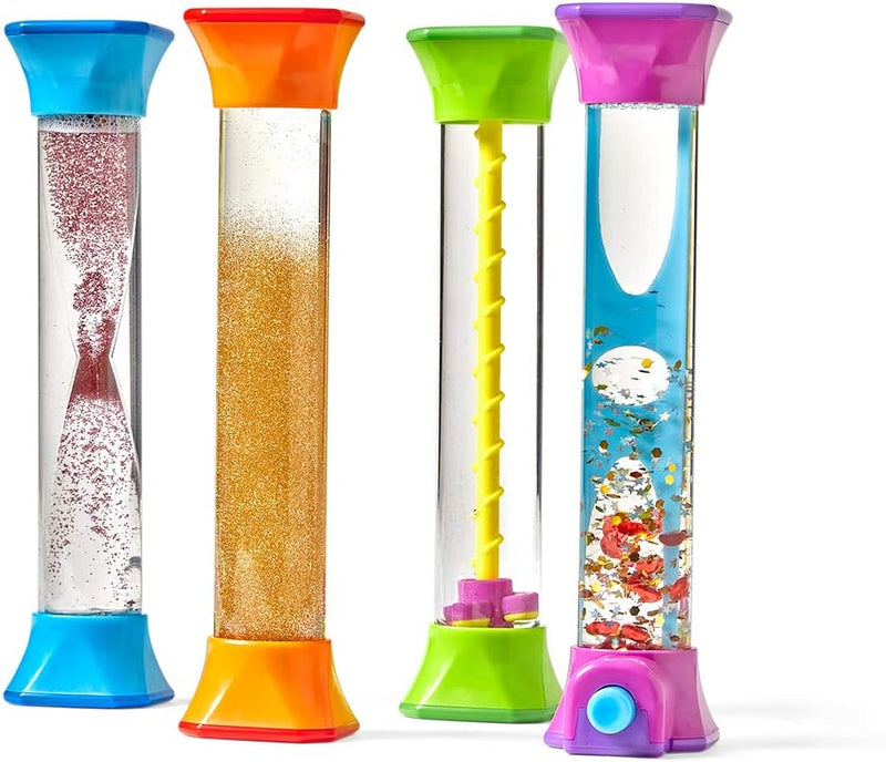 hand2mind sensory fidget tubes for kids, anxiety relief items, calm down corner supplies, classroom toys