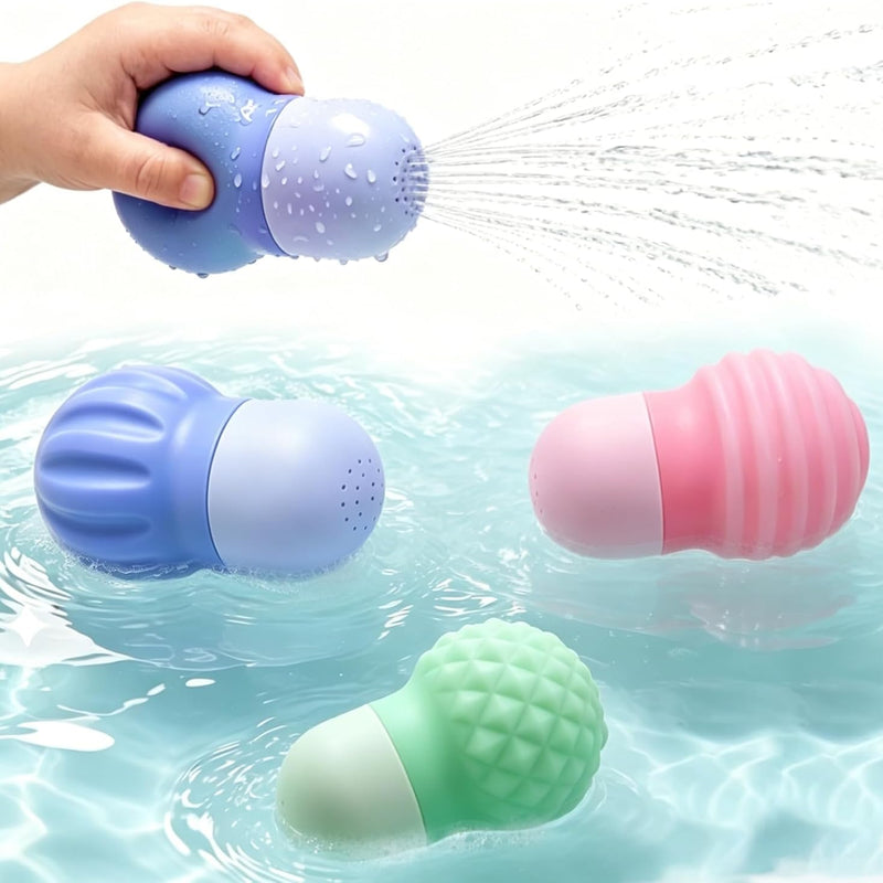 Sizobi Baby Bath Toys, Pool Water Toys Toddler Bath Toys for Kids Ages 1-3 | 1 Year Old Boy Girl Sensory Squeezing Water Bathtub Toys, Baby 6-12-18 Months Bathtub Outdoor Water Table Toy,Birthday Gifts
