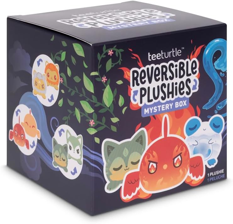 TeeTurtle Hello Kitty and Friends Sanrio Celestial Series Reversible Plushie Mystery Box - 3-Inch Two-Sided Blind Box Plush with Embroidered Details - Cute Surprise Toy for Kids, Teens, and Adult