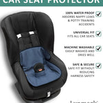 Lynmark® Potty Training Car Seat Protector Cover - Pee Protector, 1 Pk Navy | Waterproof Piddle Pads for Toddlers & Baby Universal Carseat - Washable Liner Mat for Spills, Nappy Leaks, Accidents