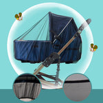 Sysmie 2 Pack Baby Stroller Mosquito Net, Durable Mesh Protection, Black | Universal Fit Bassinets, Cradles, Playards, Pack N Plays & Portable Mini Cribs, Summer Essential for Infant Travel, Camping
