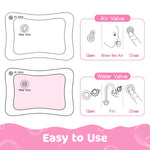 Yeeeasy Tummy Time Water Mat - Unique Pink Ocean Design for Baby Girls 3-12 Months