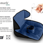 Lynmark® Potty Training Car Seat Protector Cover - Pee Protector, 1 Pk Navy | Waterproof Piddle Pads for Toddlers & Baby Universal Carseat - Washable Liner Mat for Spills, Nappy Leaks, Accidents