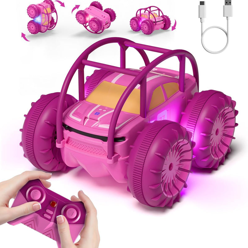 MaxTronic Amphibious Remote Control Car - Rechargeable 4WD All-Terrain RC Toy for Kids