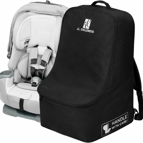 J.L. Childress Padded Backpack Car Seat Travel Bag - Deluxe, Black