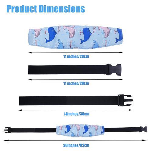 3 Pcs Baby Head Support Band for Stroller Car Seat Neck Relief Strap Headrest for Sleeping Traveling Head Holder for Toddler Kids Children Child Baby Infant