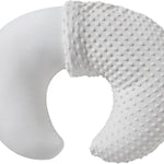 Nursing Pillow and Positioner for Breastfeeding and Bottle Feeding | Propping Baby, Tummy Time, Baby Sitting Support, Awake-Time Support (Pillow Only, 22" x 17.7" x 5.9")