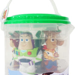 Disney Store Official Toy Story Bath Toys Set - Includes 5 Detailed Toys with a Straining Storage Bucket - Bath Time Fun & Water Play Set for Kids