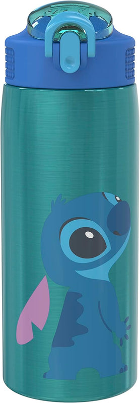 Zak Designs Minecraft Water Bottle for Travel and At Home, 19 oz Vacuum Insulated Stainless Steel with Locking Spout Cover, Built-In Carrying Loop, Leak-Proof Design (Creeper)