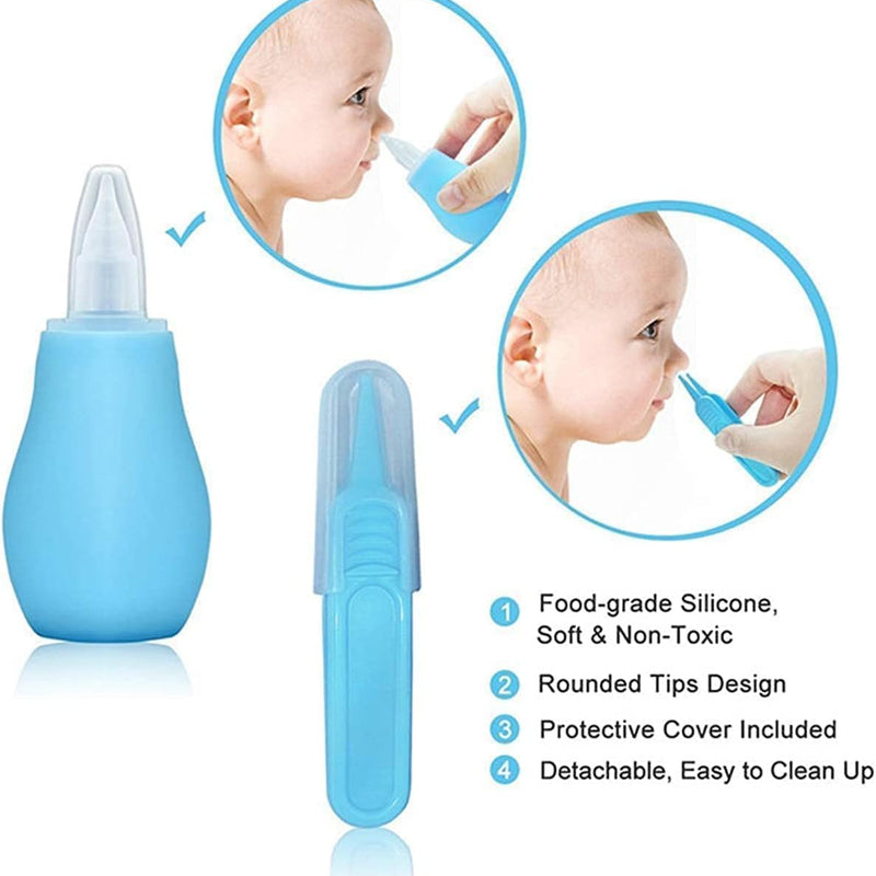 Baby Grooming Kit, Infant Safety Care Set with Hair Brush Comb Nail Clipper Nasal Aspirator,Baby Essentials Kit for Newborn Girls Boys