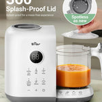 Bear Baby Food Maker Steamer&Blender with Dual-Layer Steam Baskets, 18.5oz | OneStep Baby Food Processor Puree Maker Grinder Mills Bottle Warmer, Sterili-zing for Healthy Homemade Baby Puree, BPA-Free