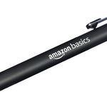 Amazon Basics Retractable Ballpoint Pens with Comfortable Grip for Smooth Writing, Black, Note-Taking, Office and School Supplies, 12-Pack