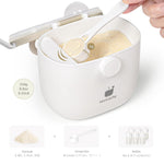 Termichy Baby Formula Dispenser for Travel: Portable Container with Scoop | 8.8oz(250g) Formula Container with Carry Handle for Weekend Trips & Overnight - Leak-Proof Silicone Seal Keeps Powder Fresh