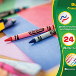 Crayola Crayon Packs in 24 Vibrant Colors, Perfect for Preschool Classroom Supplies and Arts & Crafts Projects