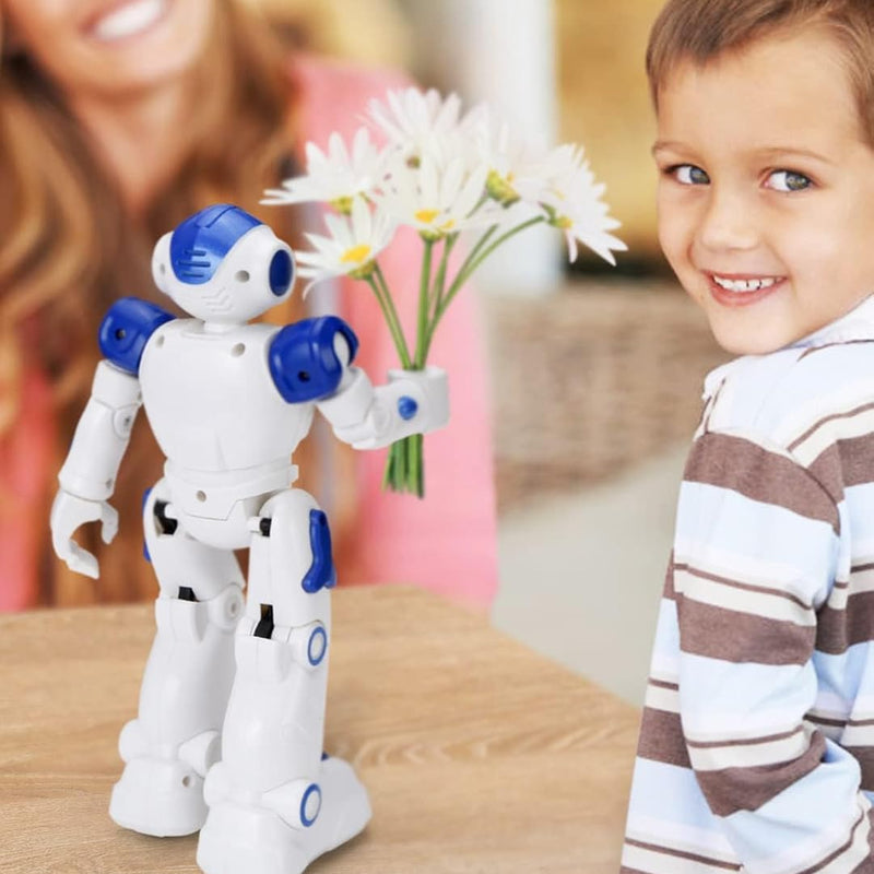 KingsDragon RC Robot, Programmable Remote Control Smart Robot for Kids, Ages 3-8, Gesture Control, LED Lights