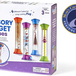 hand2mind sensory fidget tubes for kids, anxiety relief items, calm down corner supplies, classroom toys