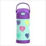 THERMOS FUNTAINER Water Bottle with Straw, 12oz, Pink