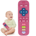 Chuya Remote Teethers Silicone Baby Teething Toys, TV Remote Teether for 3-6-12-18 Months Babies