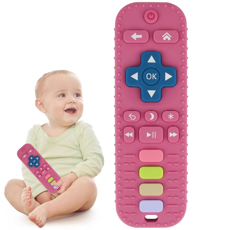 Chuya Silicone Remote Teethers Baby Teething Toys, TV Remote Teether for 3-6-12-18 Months Babies