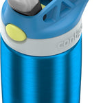 Contigo Autospout Water Bottle with Straw 13 oz Blue Poppy/Glacier