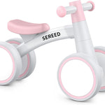 SEREED Baby Balance Bike for 1 Year Old Boy Girl, First Birthday Gift Toy | 12-24 Months Toddler Bike, First Learning Ride on Toys, 4 Silent Wheels Indoor Outdoor Baby Walker
