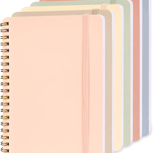 EHME EHME EHME 6 PCS Small Spiral Notebook 5x7, Cute Aesthetic Spiral Journal Note book for Women & Men, Spiral Bound Journals for Work School Note Taking Business, Journals for Writing 50 Sheets