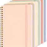 EHME EHME EHME 6 PCS Small Spiral Notebook 5x7, Cute Aesthetic Spiral Journal Note book for Women & Men, Spiral Bound Journals for Work School Note Taking Business, Journals for Writing 50 Sheets