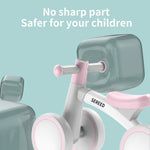 SEREED Baby Balance Bike for 1 Year Old Boy Girl, First Birthday Gift Toy | 12-24 Months Toddler Bike, First Learning Ride on Toys, 4 Silent Wheels Indoor Outdoor Baby Walker