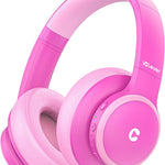 iClever BTH26 Active Noise Cancelling Headphones for Kids, 60H Playtime | SafeSound Tech 3.1, USB C Fast Charging, Bluetooth5.4, Kids Bluetooth Headphones, with Mic AUX Cord for iPad Airplane, Purple