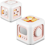 6-in-1 Busy Cube Toy for 1 Year Old Boy, Montessori Toys with Sensory Learning