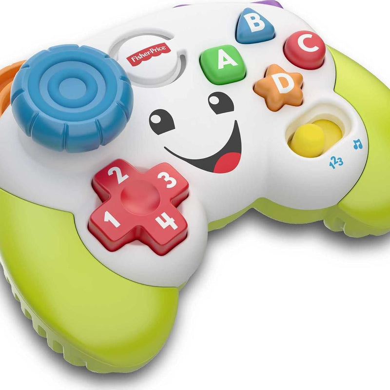 Fisher-Price Baby & Toddler Toy Laugh & Learn Game Controller, Green, Musical Learning Activity for Pretend Play Infants Ages 6+ Months