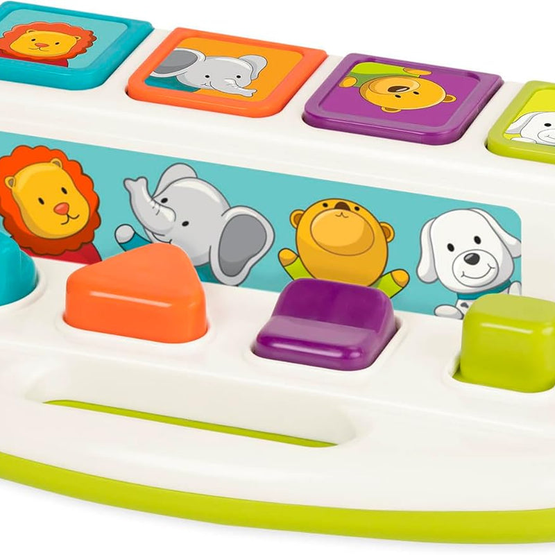 Battat Cause and Effect Toy with Buttons and Colors for Kids, Toddlers, and Babies