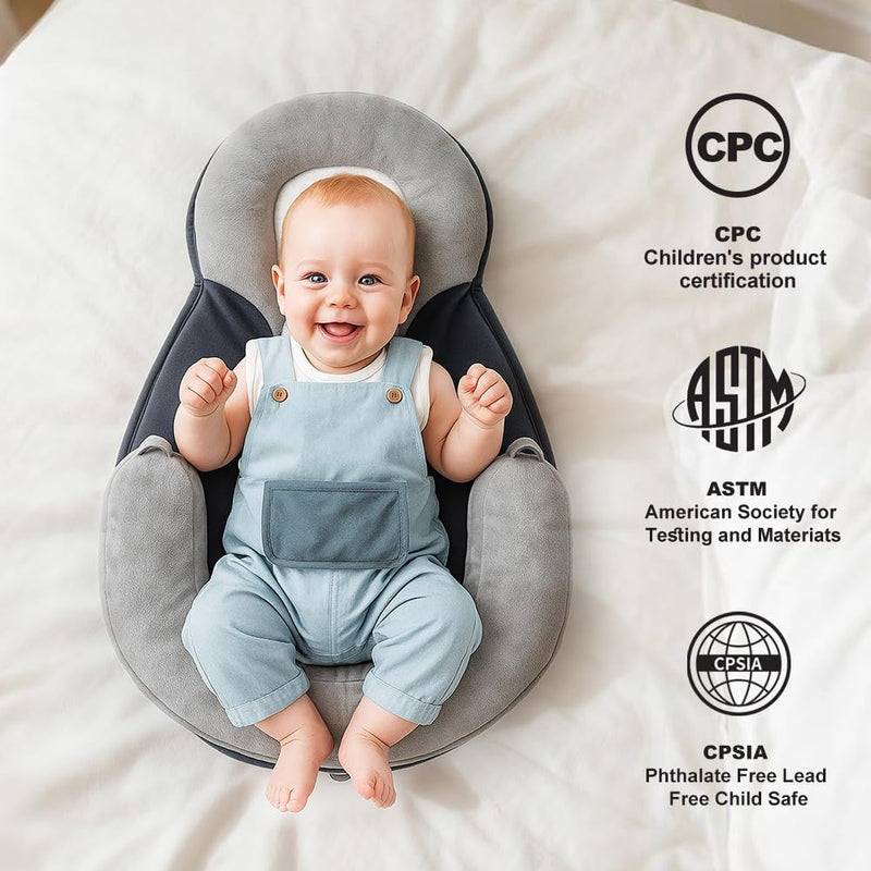Baby Feeding Pillow, Anti Overflow Breast Feeding Pillow, Tummy Time Mat | Detachable Design