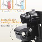 Universal Stroller Cup Holder with Phone Holder for Walker Wheelchair | 360° Rotatable Strong Clip, Big Storage Space, Also for Stroller, Bike (UM-SCH-B2505)