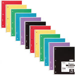 Mead Spiral Notebook, 24 Pack, 1 Subject, Wide Ruled Paper, 7-1/2" x 10-1/2", 70 Sheets per Notebook, Colors Will Vary (930203-ECM25)