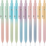 FIOVER Gel Pens, 5pcs 0.5mm Quick Dry Black Ink Fine Point Smooth Writing Pens High-End Series Ballpoint for Office School Supplies(Morandi)