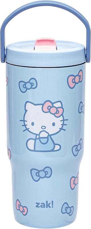 Zak Designs Disney Princess Siply 20oz Leak-Proof Straw Insulated Tumbler | BPA Free, Stainless Steel, Handle, Cupholder Friendly, Dishwasher Safe, Kids Water Bottle For School, Home, Travel, Ariel