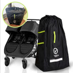 Super Extra Large Stroller Bag for Airplane with Padded Backpack Shoulder Straps, Double Stroller Cover for Air Travel, Jogger & Carrier - Fits All, Gate Check Bag, Waterproof Travel Cover.