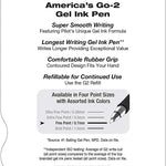 Pilot G2 Pens, Premium Refillable and Retractable Rolling Ball Gel Pens, Fine Point, 0.7mm, Black Ink, 4-Pack