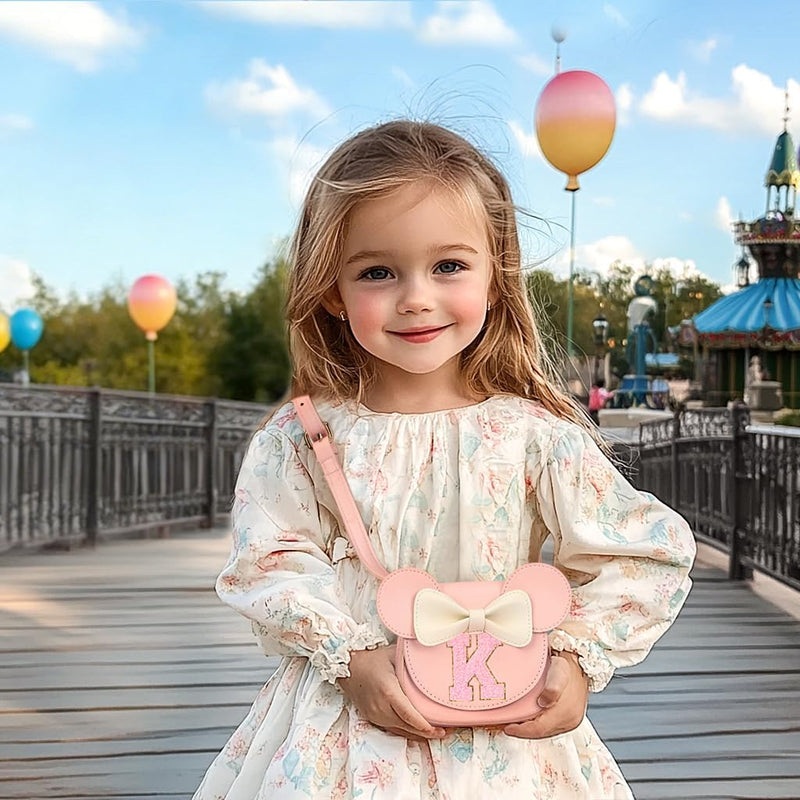 Toddler Purse for Girls Age 3-8, Pink Letter K Toy Birthday Gift | Crossbody bag toys for baby - Princess Wallet Gifts 1 2 3 4 5 6 7 8 Year Old Easter and Christmas Basket Stuffers