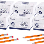 Madisi Mini Golf Pencils Bulk with Eraser, 96 Count, #2 HB Pre-Sharpened | 3.5" Short Pencils Small Half Pencils for Kids