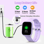 Smart Watch for Kids - No App/Phone Needed, 1.8" IP68 Waterproof, Pedometer, Heart Rate, Sleep Monitor, 12 Puzzle Games