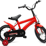 YIYIBYUS 14" Kids Bike, 14 Inch Children's Bicycle, Training Wheels, Adjustable Height, Dual Brake, Suitable for 3-6 Years Old
