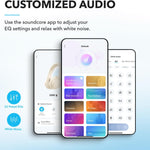 Soundcore by Anker Q20i Hybrid Active Noise Cancelling Headphones, White | Over-Ear, Bluetooth, 40H ANC Playtime, Hi-Res Audio, Big Bass, Transparency Mode, Customize via App, Travel, Home, Office