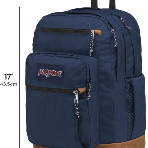 JanSport Cool Backpack, with 15-inch Laptop Sleeve - Large Computer Bag Rucksack with 2 Compartments, Ergonomic Straps, Black