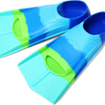 Kids Swim Fins Youth Short Blade Swimming Training Flippers | Snorkeling Diving Travel Size Fins for Children Girls Boys Beginners,Lap Swimming,Comfortable Silicone Flippers with Mesh Bag