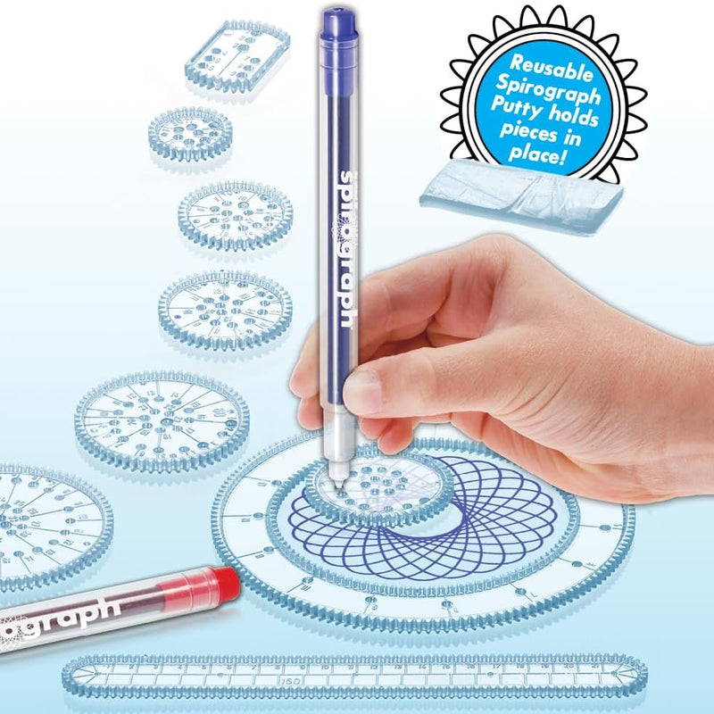 Spirograph Design Set Collectors Tin Arts and Crafts for Kids Drawing Kit | Classic Gear Design Kit, Pens, Design Sheet Included, Arts & Crafts, Art Supplies, Drawing Kit, Spiral Art, 8+