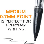 BIC Mechanical Pencils #2 Xtra Smooth, 0.7mm Medium Point, 80 Pack | Bulk Pack of Transparent Barrels with Colored Clips, Teacher Supplies and Classroom Essentials, 80-Count Pack